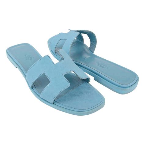 hermes baby blue sandals|hermes sandals original.